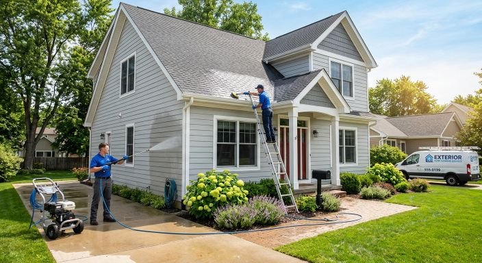 Professional exterior home cleaning service in Naples FL