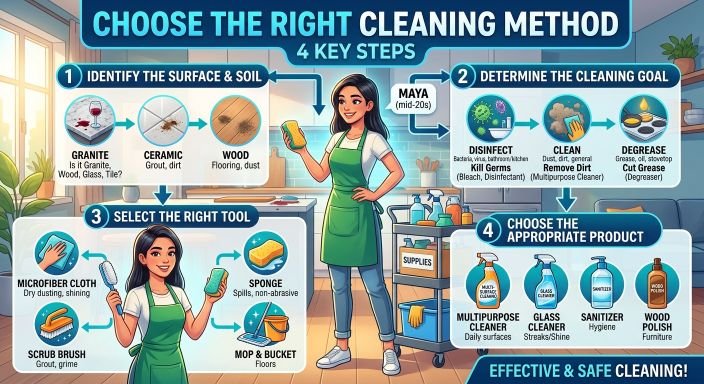 Step-by-step process for choosing the right concrete cleaning method in Naples FL